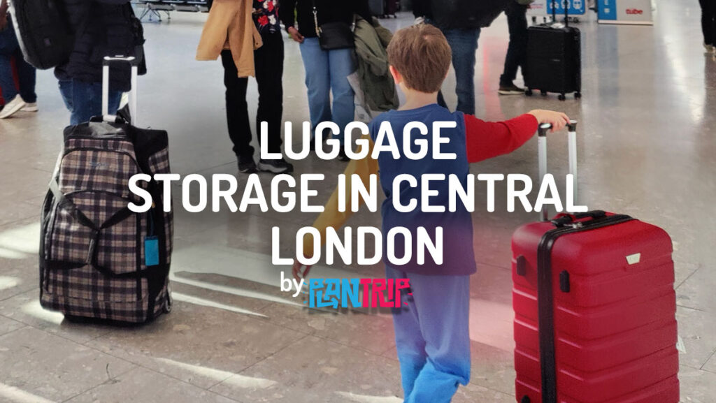 Luggage storage locations in central London