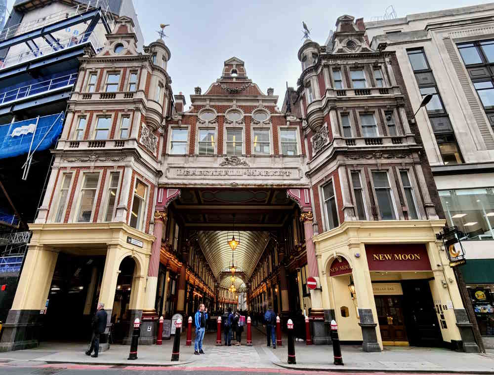 Leadenhall Market in London entrance